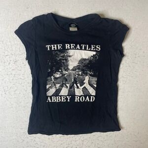The Beatles Abbey Road Graphic T Shirt Black Cotton M/M